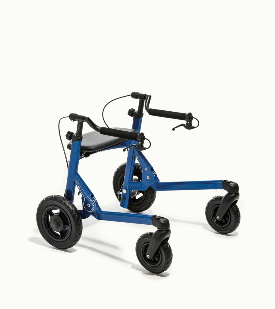 Blaue Outdoor-Posterior-Laufhilfe für Kinder mit Behinderung