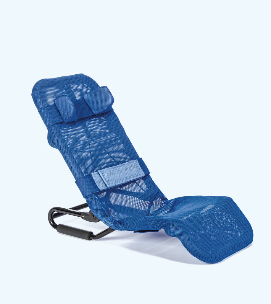 Blaue vielfältige Bade- und Duschliege