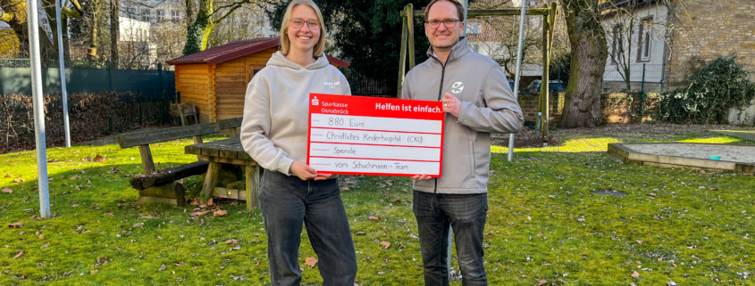 Spendenübergabe für das Christliche Kinderhospital Osnabrück