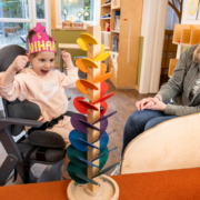 child in smilla therapy chair