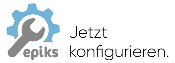 EPIKS Logo Signet Beta Jetzt Konfigurieren